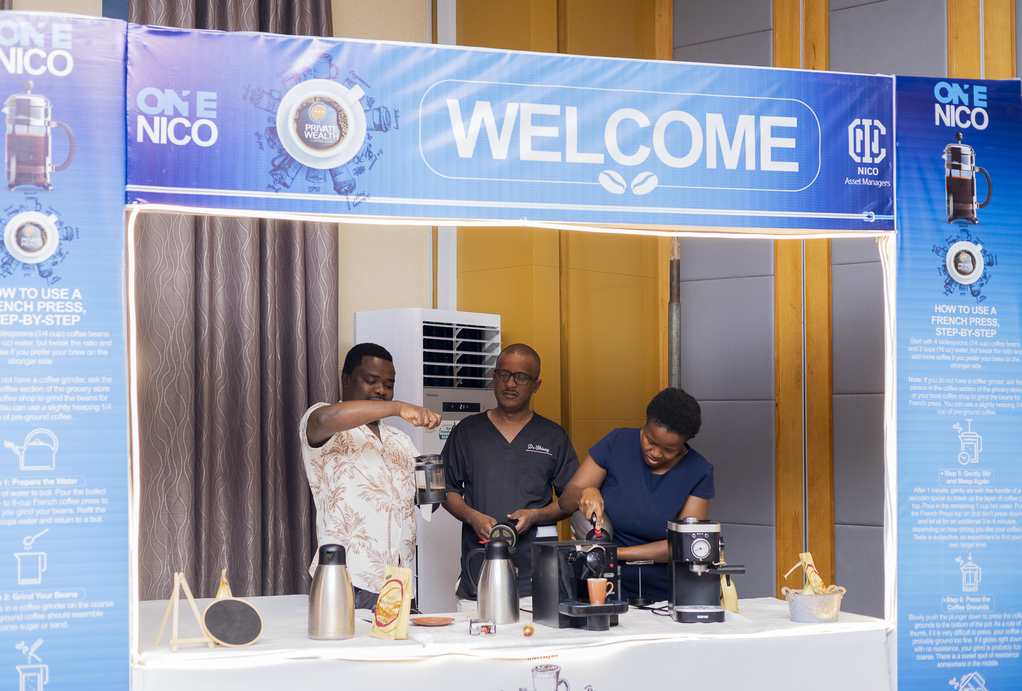 NICO Asset Managers Coffee Experience for medical professionals